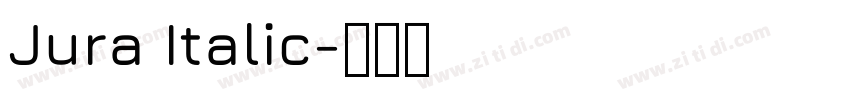Jura Italic字体转换